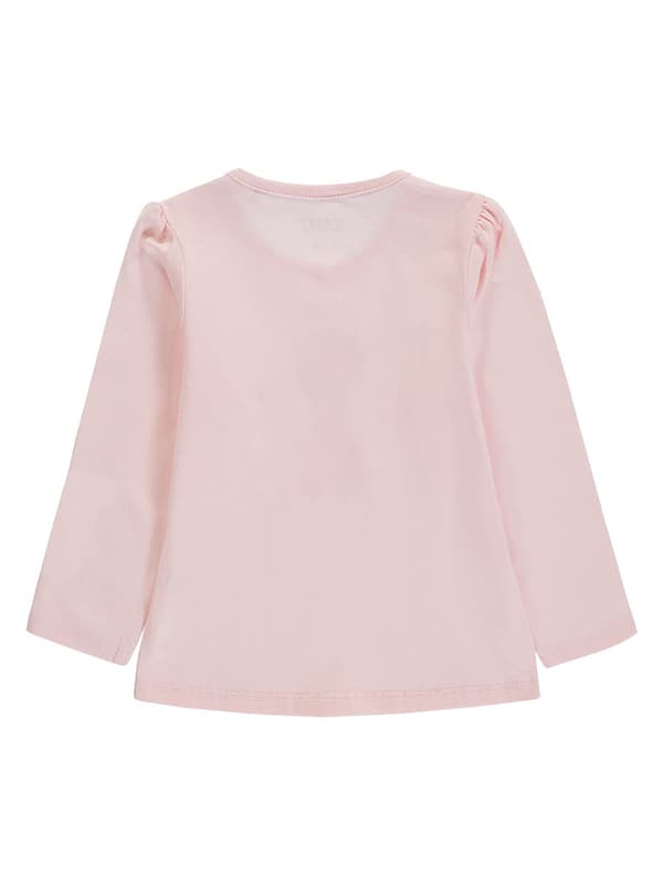 Långärmad blus för flickor, rosa, kattunge, Kanz