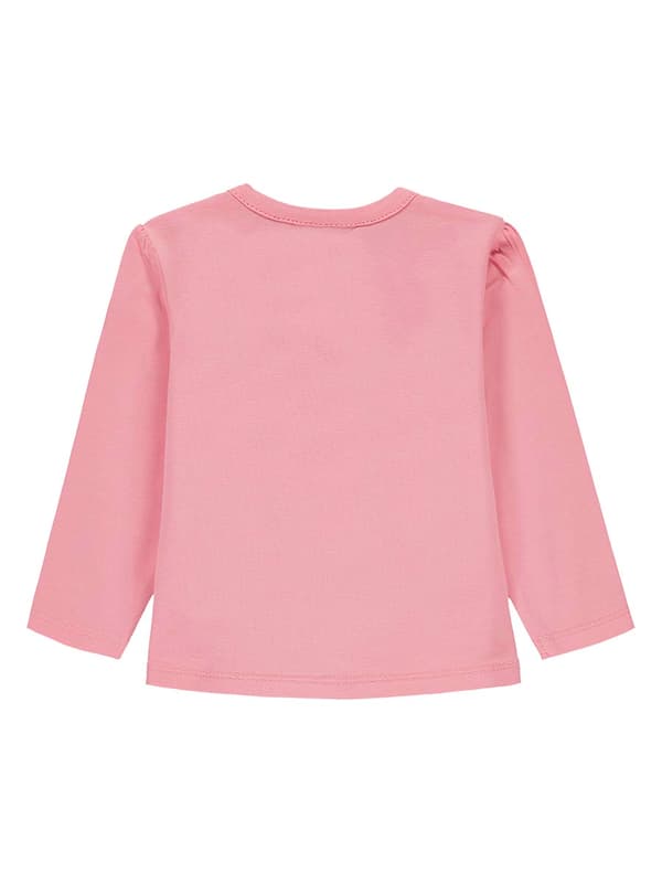 Långärmad blus för flickor, rosa, kattunge, Kanz