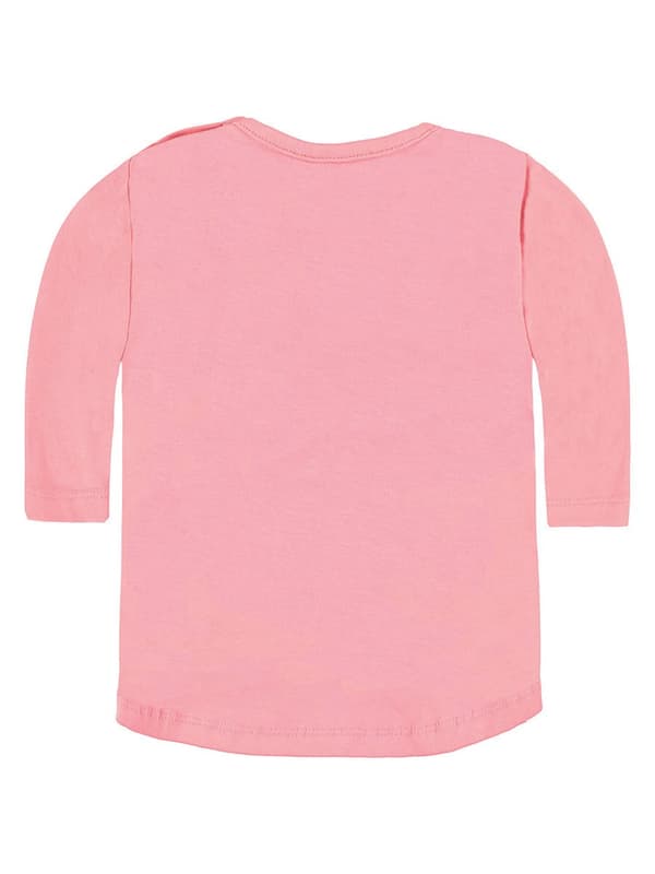 Babyrosa mönstrad blus Kanz