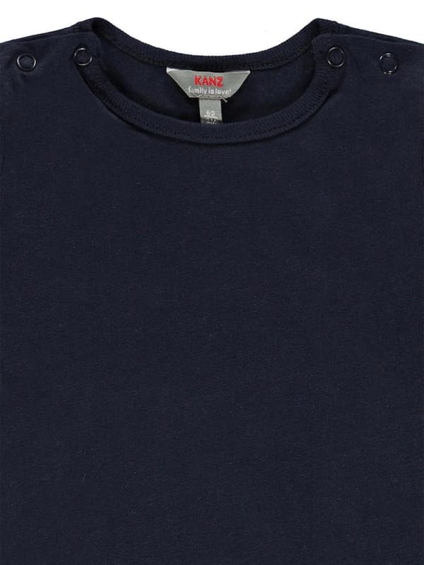 Marinblå Kanz långärmad baby-T-shirt