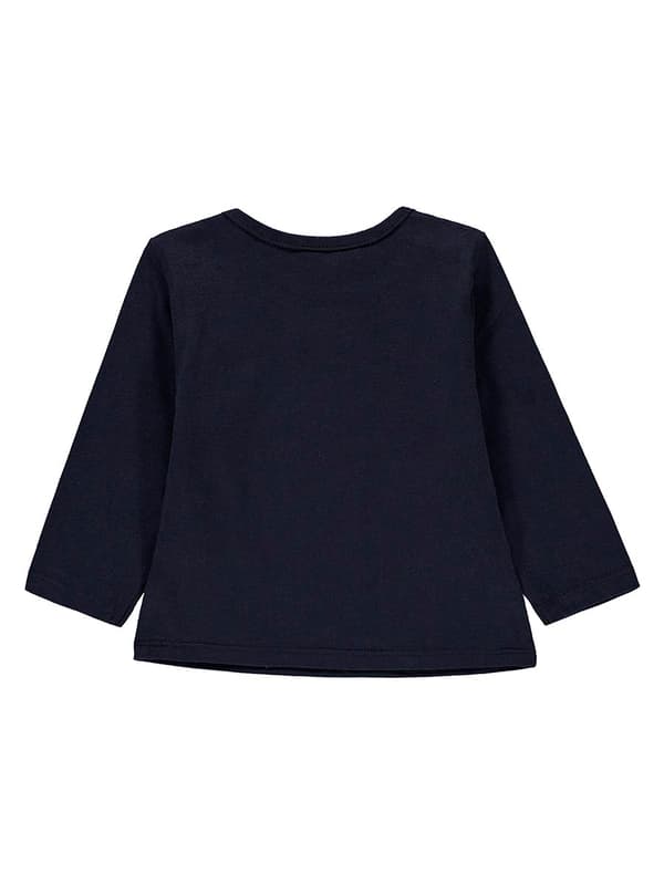 Marinblå Kanz långärmad baby-T-shirt