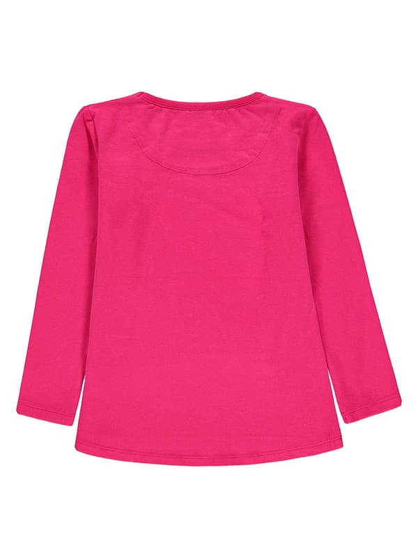 Pigernes lyserøde Kanz-t-shirt med lange ærmer