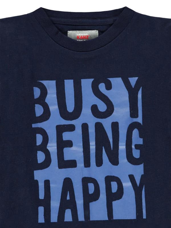 Pojk-T-shirt med texten Kanz