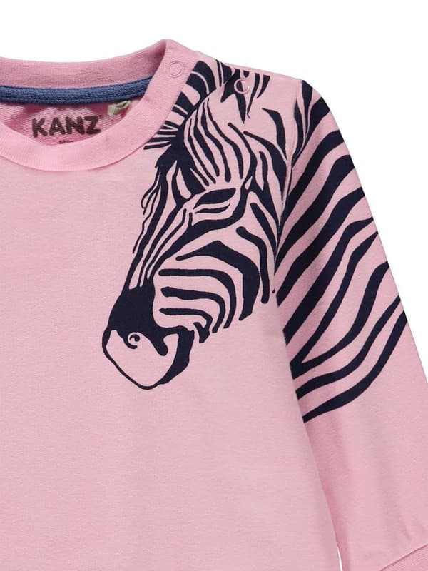 Babyrosa långärmad blus Kanz