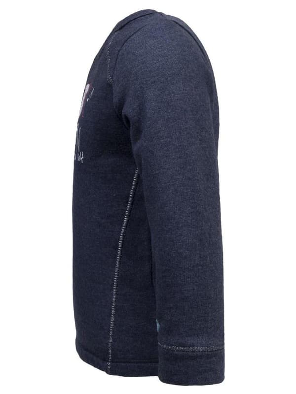 Långärmad blus för flickor, marinblå Lief
