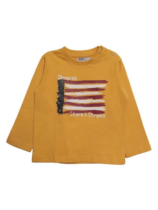 Baby långärmad blus gul Olimpias