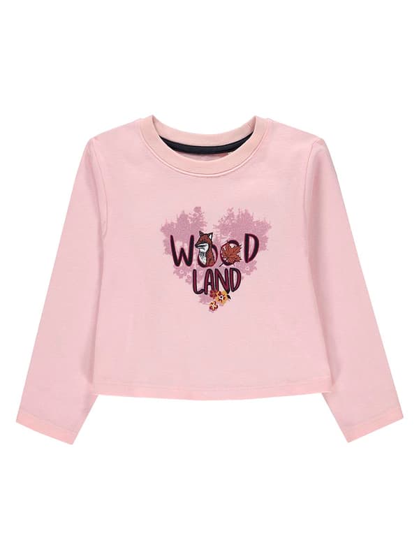 Långärmad blus för babyflicka, rosa Kanz