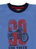 Miniatyrbild 3 av 3: Pojkars baby långärmad motorcykelblus blå Kanz