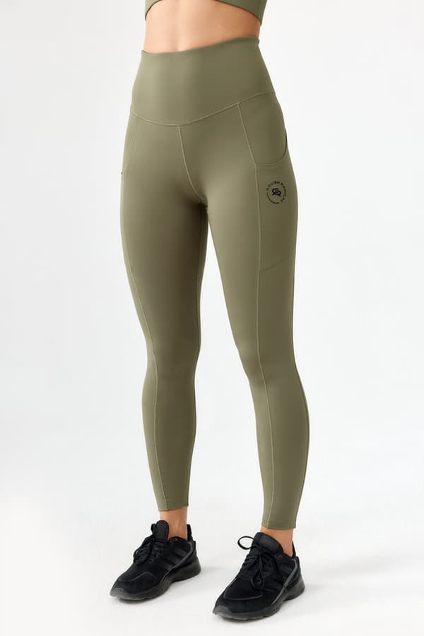 Rough Radical Hamptons Long snabbtorkande fitness- och sportleggings Grön S