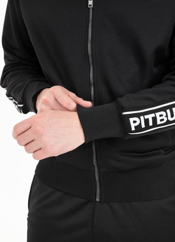 Pit Bull Tejp Logo Dragkedja Tröja Svart L