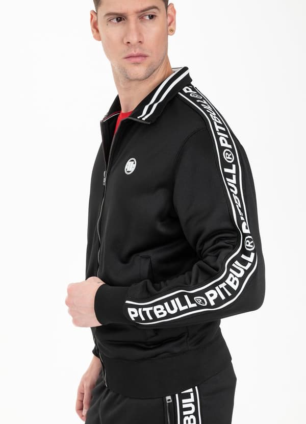 Pit Bull Tejp Logo Dragkedja Tröja Svart L