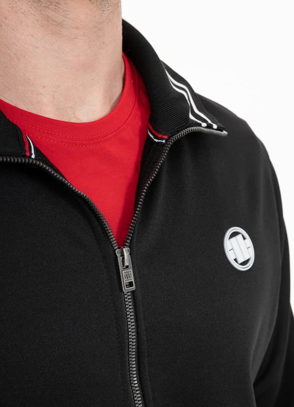 Pit Bull Tejp Logo Dragkedja Tröja Svart L