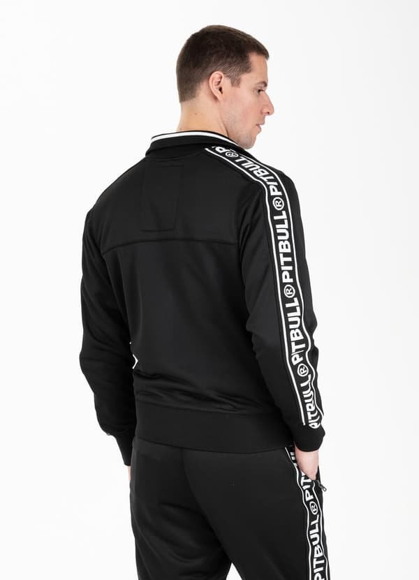 Pit Bull Tejp Logo Dragkedja Tröja Svart L