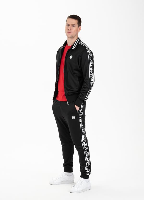 Pit Bull Tejp Logo Dragkedja Tröja Svart L