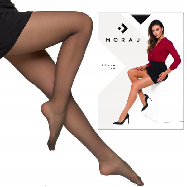 DAMSTRUMPBYXOR Släta Klassiska Lycra GRAFIT 15/20 DEN MORAJ storlek 3