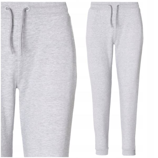 Dammjukisbyxor Varma Joggers Enfärgade Grå Klassiska MORAJ XXL