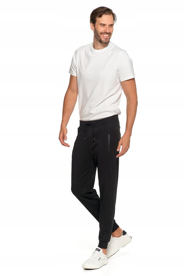 Herrmjukisbyxor Joggers Typ Knuten Slät med Fickor MORAJ XL