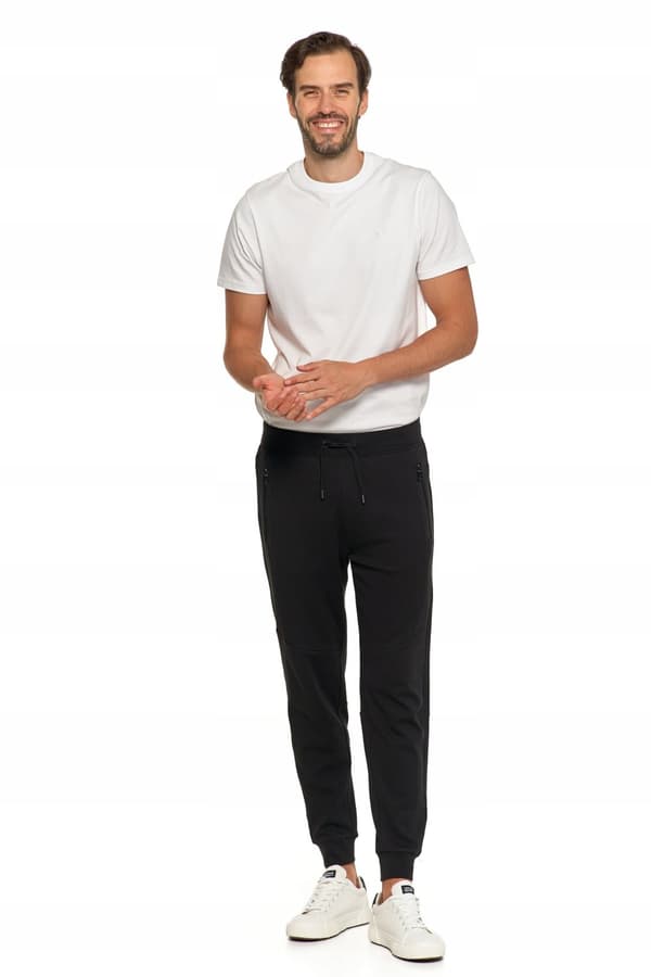 Herrmjukisbyxor Joggers Typ Knuten Slät med Fickor MORAJ XL