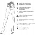 Miniatyrbild 5 av 7: Formande tights för kvinnor, 20 denim, push-up-effekt, Nero Smooth, MORAJ, storlek 3