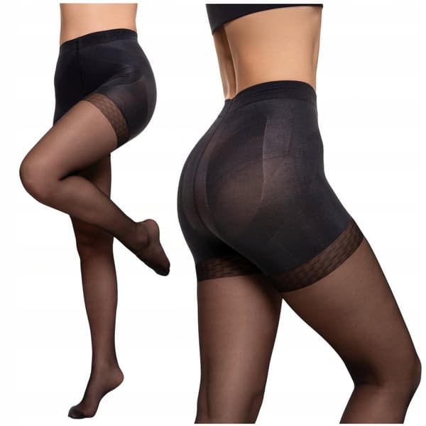 Formande tights för kvinnor, 20 denim, push-up-effekt, Nero Smooth, MORAJ, storlek 3