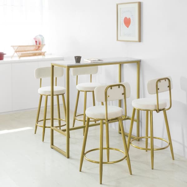 SoBuy Barbord Loungebord Hjørnebord Længde 100 cm Bredde 40 cm Højde 106 cm, FSB34-G