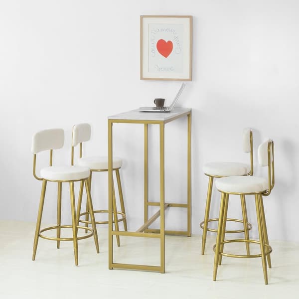 SoBuy Barbord Loungebord Hjørnebord Længde 100 cm Bredde 40 cm Højde 106 cm, FSB34-G