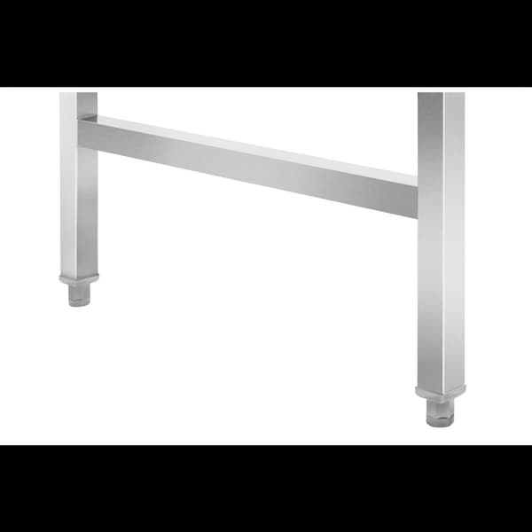 Royal Catering Rostfri arbetsbänk - hopfällbar - rostfritt stål - 120 x 60 cm