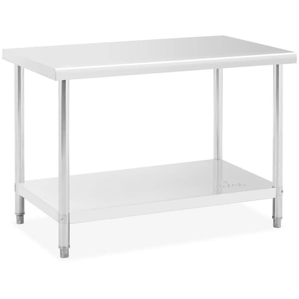 Royal Catering Rostfri arbetsbänk - 120 x 70 cm