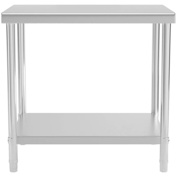 Royal Catering Rostfri arbetsbänk - 90 x 60 cm - 210 kg - rostfritt stål