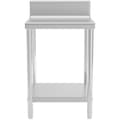 Miniatyrbild 5 av 7: Royal Catering Rostfri arbetsbänk - 60 x 60 cm - 150 kg - rostfritt stål - skyddskant