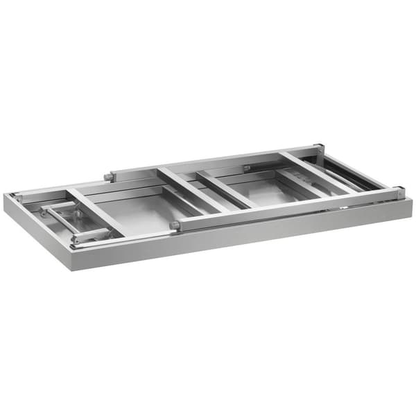 Royal Catering Rostfri arbetsbänk - hopfällbar - 180 x 60 cm - rostfritt stål