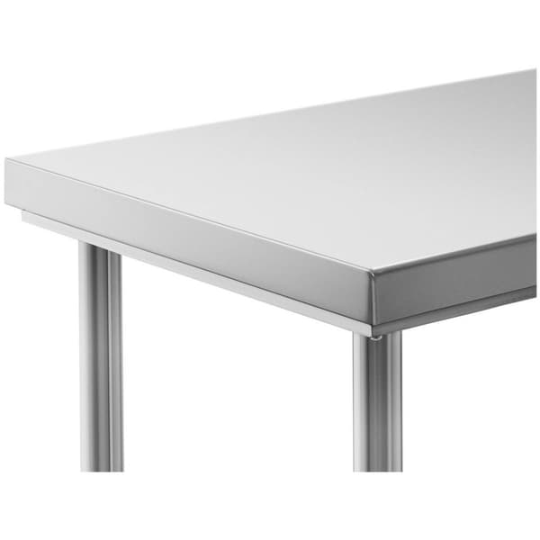 Royal Catering Rostfri arbetsbänk - 120 x 60 cm - Bärkraft 137 kg