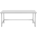 Miniatyrbild 5 av 6: Royal Catering Rostfri arbetsbänk - 200 x 60 cm - 95 kg lastkapacitet - royal_catering