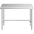 Miniatyrbild 5 av 6: Royal Catering Rostfri arbetsbänk - 120 x 70 cm - 93 kg lastkapacitet - royal_catering