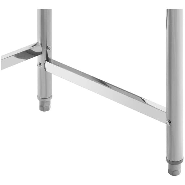 Royal Catering Rostfri arbetsbänk - 100 x 70 cm - 92 kg lastkapacitet - royal_catering