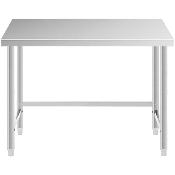 Royal Catering Rostfri arbetsbänk - 120 x 60 cm - 91 kg lastkapacitet - royal_catering