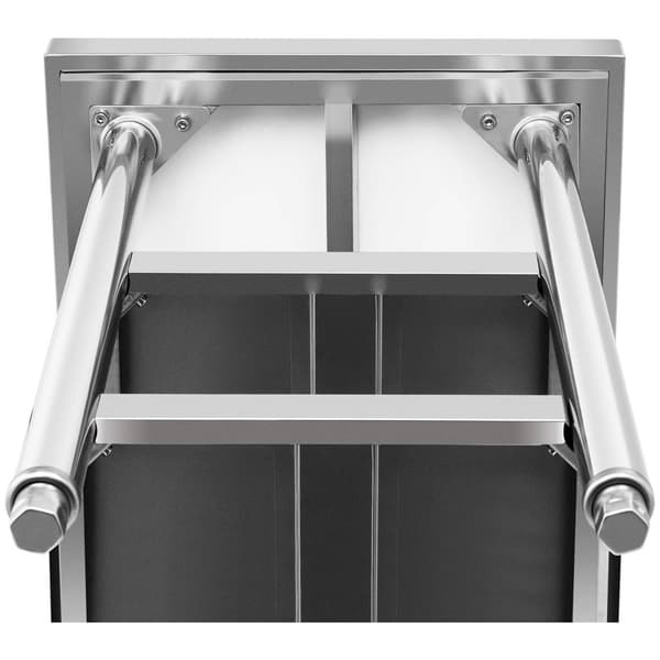Royal Catering Rostfri arbetsbänk - 60 x 180 cm - 600 kg - 3 nivåer