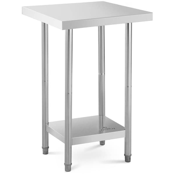 Royal Catering Rostfri arbetsbänk - 61 x 61 cm - Royal Catering - 480 kg lastkapacitet