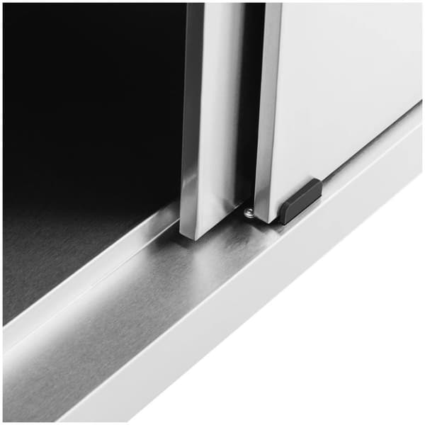 Royal Catering Rostfritt arbetsbord - 180 x 60 cm - Skyddskant - 600 kg lastkapacitet