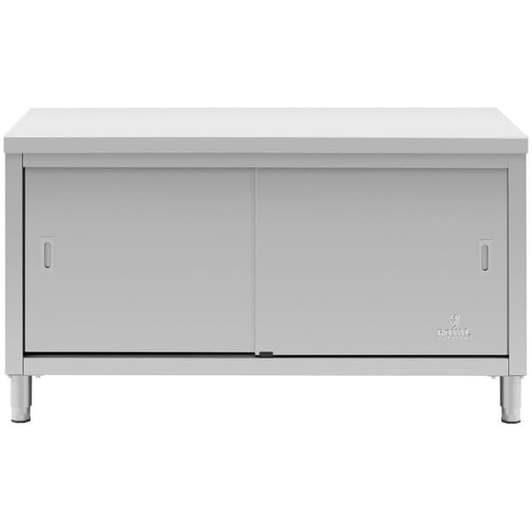 Royal Catering Rostfri arbetsbänk - 150 x 70 x 85 cm - 600 kg lastkapacitet