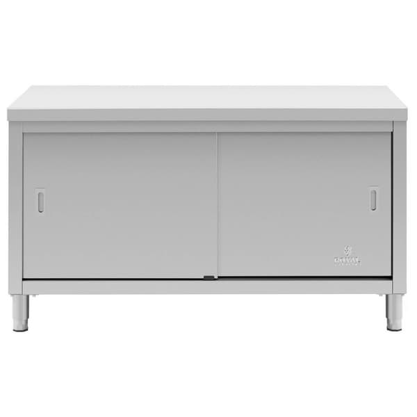 Royal Catering Rostfri arbetsbänk - 150 x 60 x 85 cm - 600 kg lastkapacitet