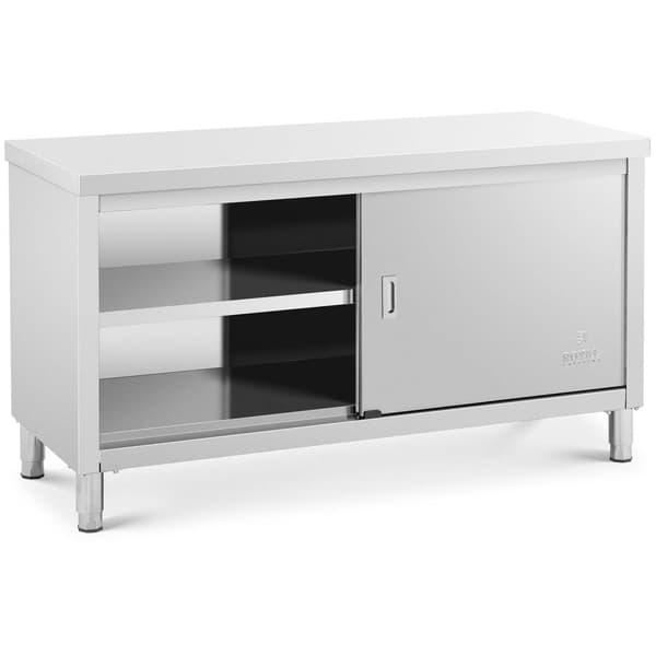 Royal Catering Rostfri arbetsbänk - 150 x 60 x 85 cm - 600 kg lastkapacitet