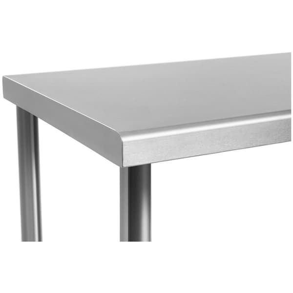Royal Catering Rostfri arbetsbänk - 120 x 60 cm - 137 kg
