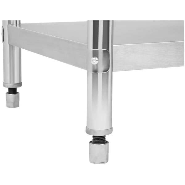 Royal Catering Rostfri arbetsbänk - 120 x 70 cm - 143 kg