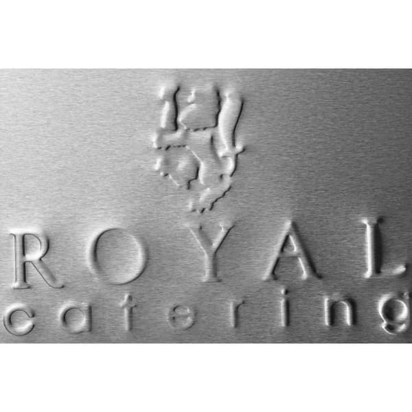 Royal Catering Rostfri arbetsbänk - 200 x 60 cm - Skyddskant - Latkapacitet 160 kg