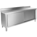 Miniatyrbild 1 av 6: Royal Catering Rostfri arbetsbänk - 200 x 60 cm - Skyddskant - Latkapacitet 160 kg