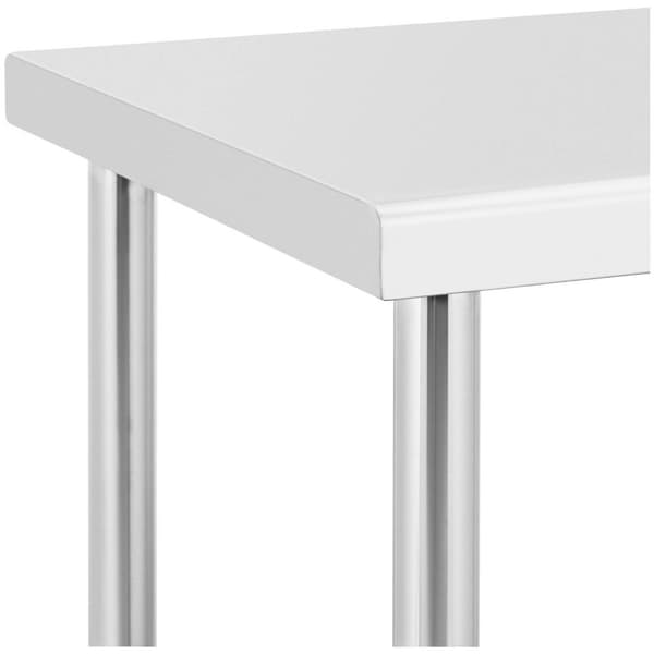 Royal Catering Bord i rostfritt stål med hjul - 60 x 100 cm - 155 kg lastkapacitet - Royal Catering