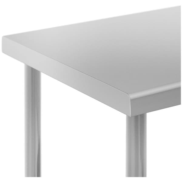 Royal Catering Bord i rostfritt stål med hjul - 60 x 90 cm - 145 kg lastkapacitet - Royal Catering