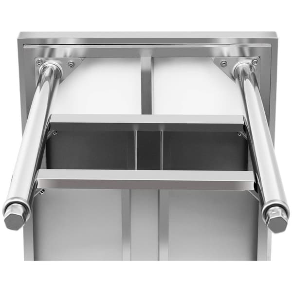 Royal Catering Rostfri arbetsbänk - 100 x 60 cm - 600 kg - 3 hyllplan