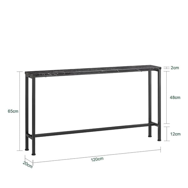 SoBuy Sidebord Slankt og Stabilt Konsolbord FSB19-SCH